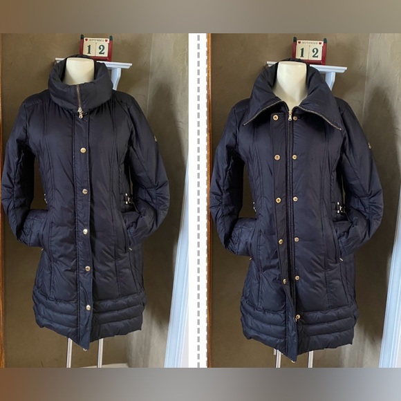 Guess Jackets & Blazers - Guess Down Puffer Jacket Full Zip Down Feathers Black Women Small Winter